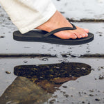 Women's Flip Flops - Black - Indosole