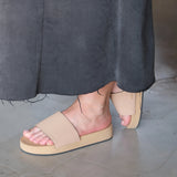 Women's Slide Platform Soil Light