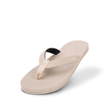 Women's Flip Flops Sneaker Sole - Sea Salt/Sea Salt Sole - Indosole
