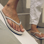Women's Flip Flops - Sea Salt - Indosole